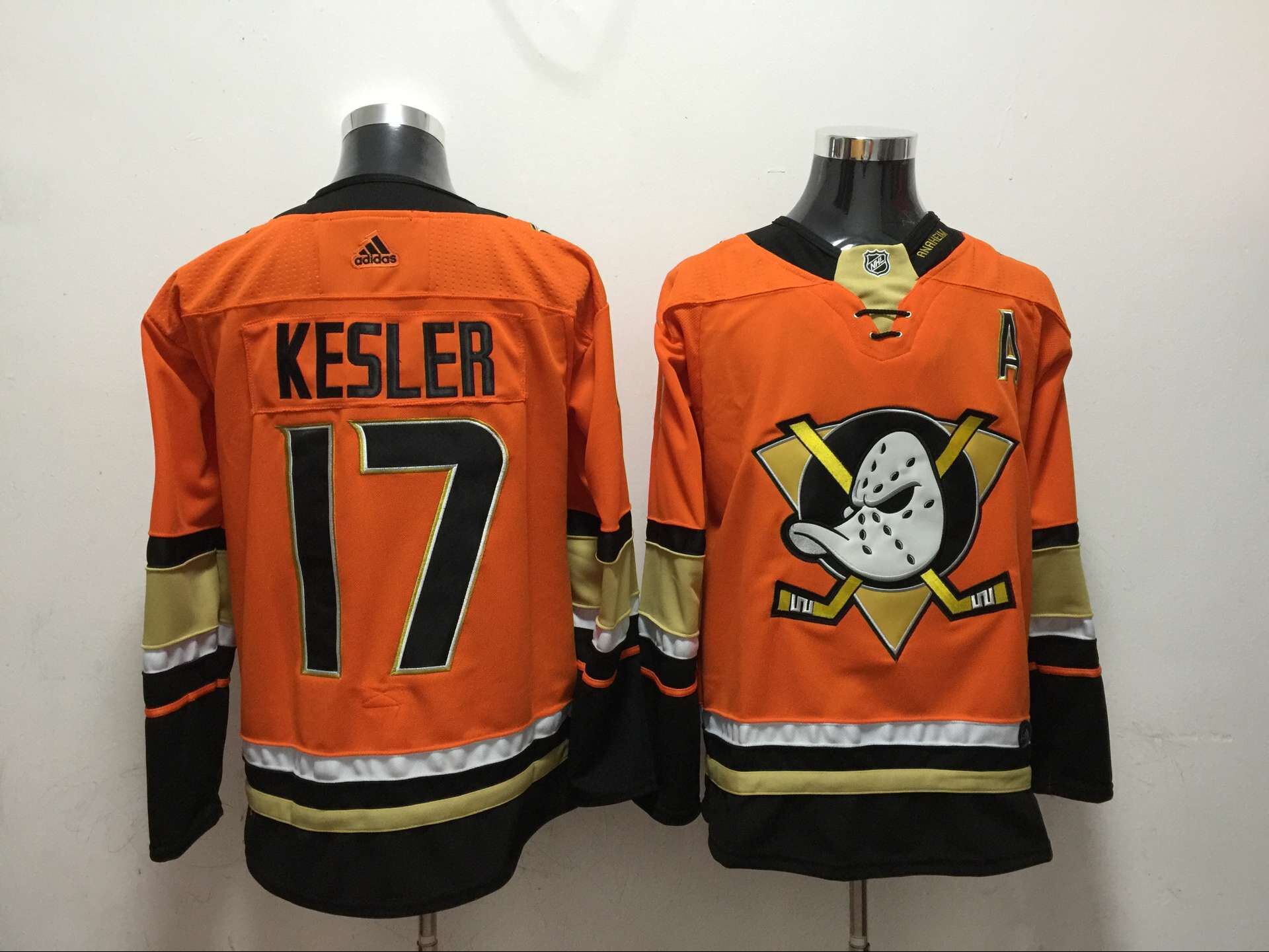 Men Anaheim Ducks #17 Kesler Orange Adidas Hockey Stitched NHL Jerseys